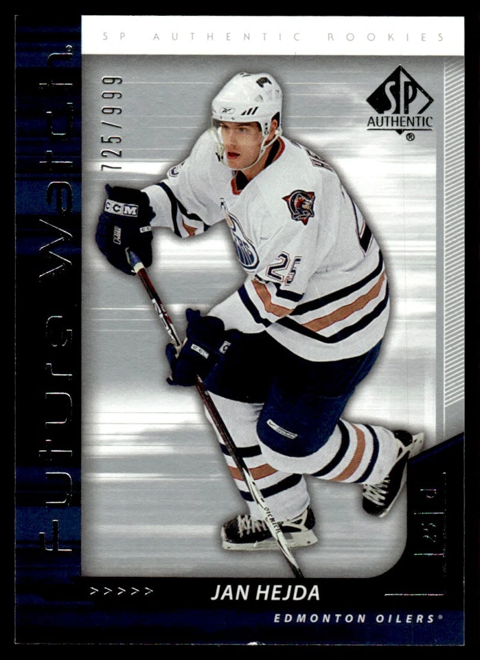 2006-07 SP AUTHENTIC FUTURE WATCH Jan Hejda Rookie 725/999 Edmonton Oilers #242 - Image 1 of 2