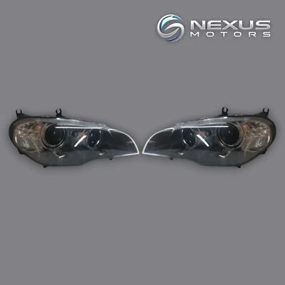 BMW X5 E70 LCI faros de xenón par usado genuino 7240787 7240788 - Imagen 1 de 4