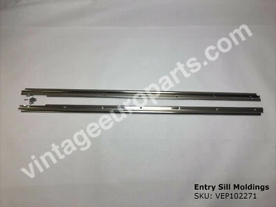 Set of Door Entry Sill Chrome Moldings fits Opel GT - Image 1 of 4