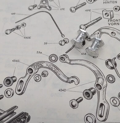 New Bike Biking Cable End Stop Pair Alloy Cycling NOS      - Image 1 of 4