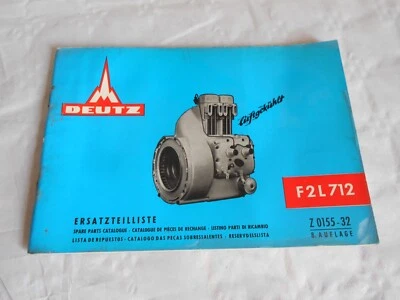 Deutz FL2L712 spare parts catalogue Z0155-32 french language - Image 1 of 4