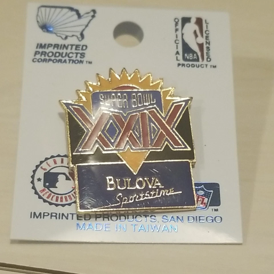super bowl xxix sb 39 san Francisco 49ers champs lapel pin Steve young niners 39 - Image 1 of 1