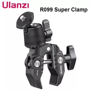 Ulanzi R099 Kamera Super Klemmhalterung mit 360° verstellbarem Mini-Kugelkopf 1/4" Schraube - Bild 1 von 8