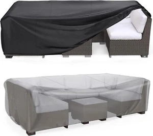 Patio Furniture Set Cover Waterproof Outdoor Sectional Sofa Set Cover Heavy - Picture 1 of 8