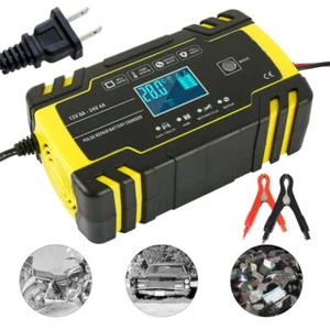 Motorcycle 12V Automatic Smart Portable Battery Charger Trickle Maintainer - Picture 1 of 11