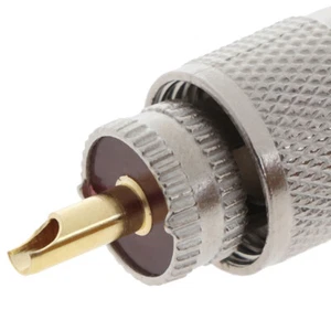1PCS UHF PL259 Male Plug Straight Solder Connector Adapter for RG8U RG58-3 B.hw - Photo 1/7
