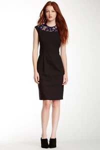 $278 Vestido Vaina Cynthia Steffe Para Mujer Sin Mangas Linsey Encaje Yugo Talla 12 - Imagen 1 de 8