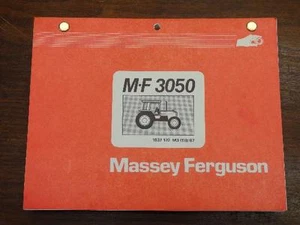 Original Massey Ferguson MF 3050 Tractor Parts Manual Book 1637170M3 - Picture 1 of 1