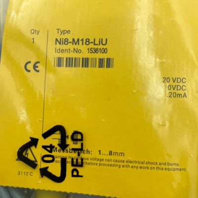 NI8-M18-LIU Proximity Switch Sensor For TURCK - Image 1 of 4