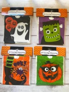 15 Count Treat Bags W / Drawstring 6 in x 6 in HALLOWEEN U Pick Style & Quantity - Bild 1 von 5