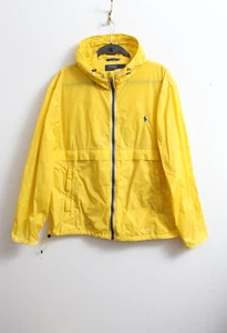 EUC L Herren Polo Ralph Lauren gelb Kapuze Full Zip Windbreaker - Bild 1 von 10