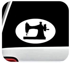 Sewing Machine Decal Sticker Seamstress Quilting Kit Wound Bobbins Sew Art M1076 - Picture 1 of 5