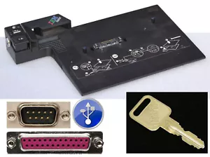 LENOVO PORT REPLICATOR TYPE 2504 FÜR THINKPAD T60 T61 R61 T400 T500 + KEY #DOC10 - Bild 1 von 1