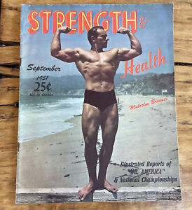 Strength & Health Mag Malcolm Brenner Mr America September 1951 gay interest