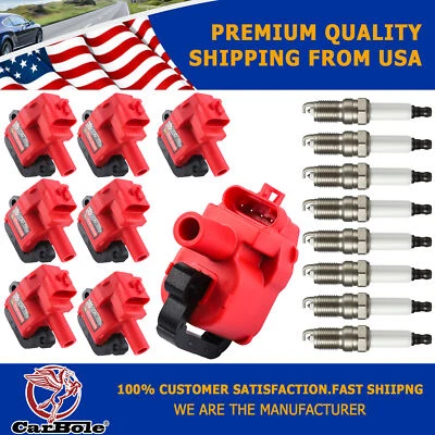 Ignition Coils & Platinum Spark Plugs For 1997-2004 Chevrolet Corvette 5.7L V8 - Image 1 of 4