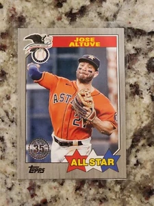 2022 Series 2 1987 Topps All-Star Baseball Black /299 Jose Altuve #87AS-20 - Picture 1 of 2