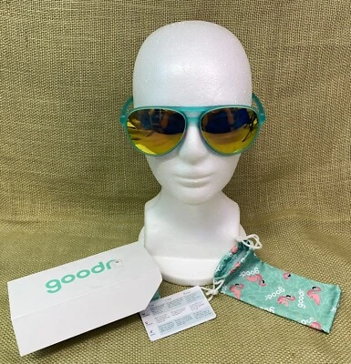Goodr Unisex Polarized Sunglasses “kitty Hawkers Ray Blockers” In Box And Sleeve - Image 1 of 4