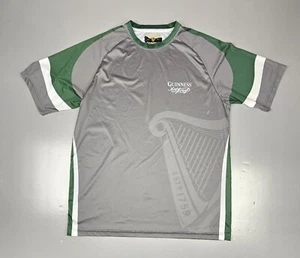 GUINNESS Beer Soccer Jersey Mens XL. Irish Green & Grey Signature Performance - Picture 1 of 8