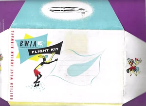 50s/60s viscount era B.W.I.A. British West Indies Airways seat packet  holder - Picture 1 of 2