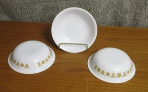 Juego de 3 cuencos de postre Corelle Butterfly Gold Fruit Berry 5 3/8" - Imagen 1 de 7
