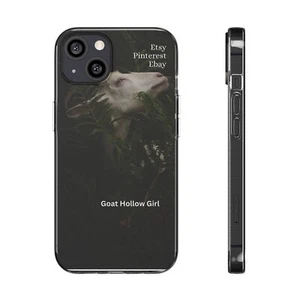 Goat Hollow Girl Phone Case - Clear Silicone Phone Cases - Picture 1 of 7