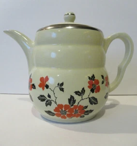 Vintage Hall's Superior Quality Lidded Large Coffee Pot Red Poppy -Daniel Style - Picture 1 of 10