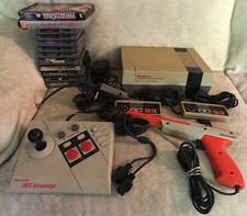 Nintendo NES Console Original Bundle Super Mario Zelda Advantage Controller MORE