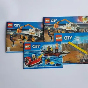 Lego CITY manuales surtidos (4) instrucciones catálogos constructores aerodeslizador buzo - Imagen 1 de 8