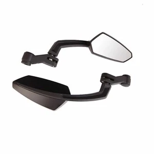 Motorbike Motorcycle Clear Rearview Mirrors Rear View Side Mirror 8 10mm Black - Picture 1 of 5