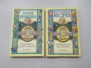 2 FARMERS ALMANAC #TRADE PB TRADITIONAL HOME REMEDIES BLUE RIBBON RECIPES - Picture 1 of 7