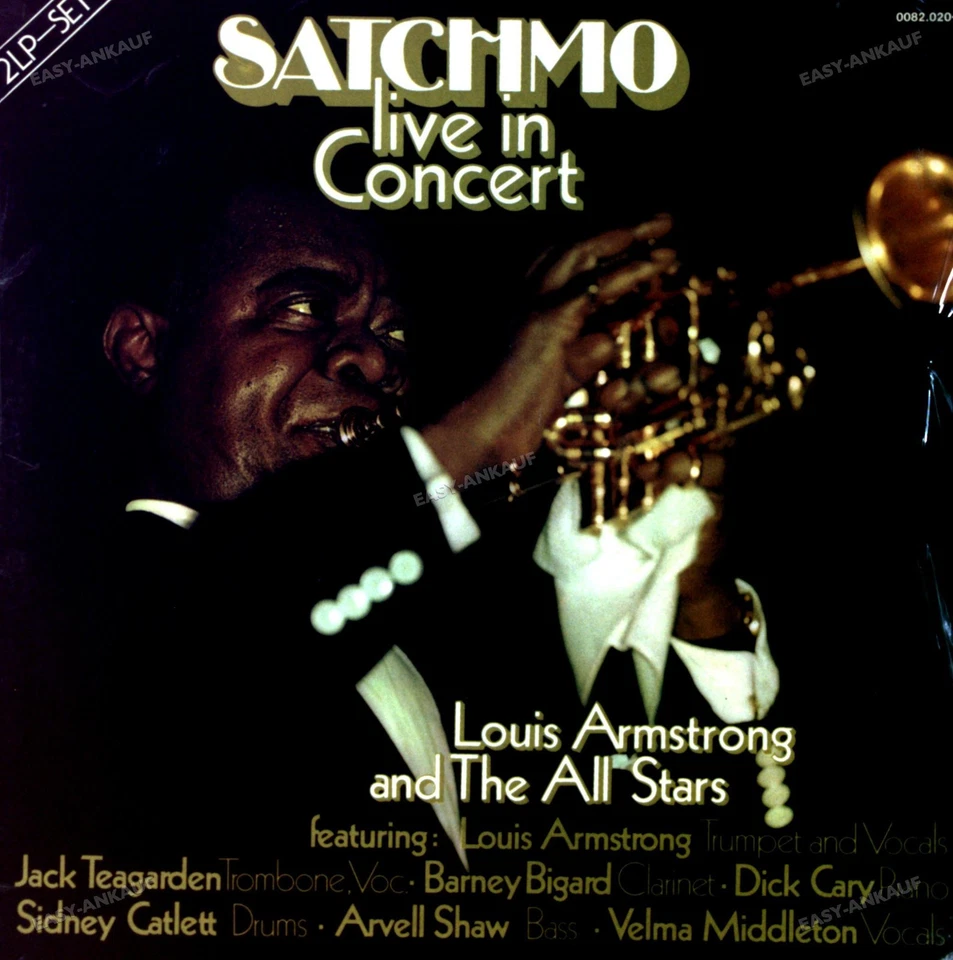 Louis Armstrong And The All Stars - Satchmo Live In Concert GER 2LP FOC .* - Image 1 of 1