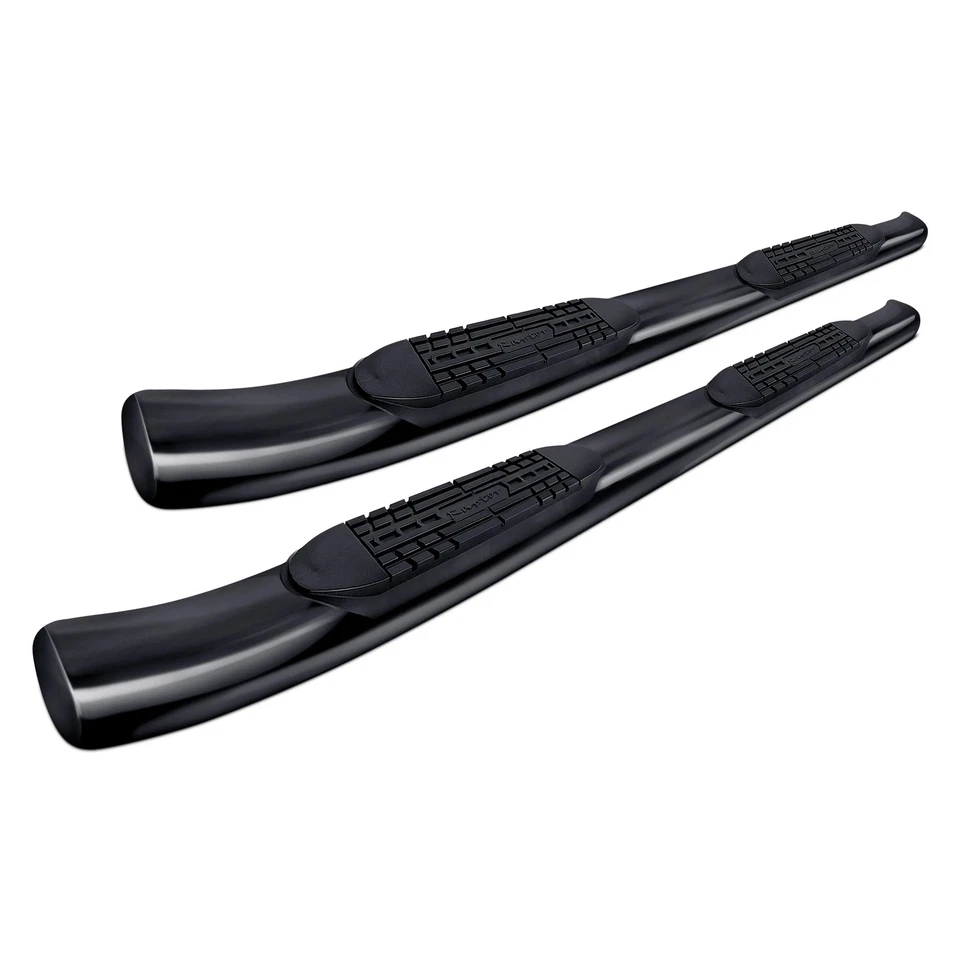 For Dodge Ram 3500 03-09 Raptor Series 5" Cab Length Black Oval Curved Step Bars — 第 1/4 张图片