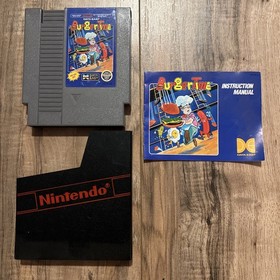 Vintage BurgerTime NES Nintendo Game W/Manual 1987