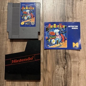 Vintage BurgerTime NES Nintendo Game W/Manual 1987 - Picture 1 of 3
