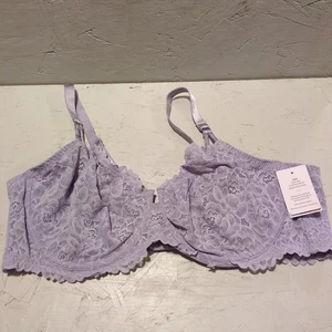 Auden Damen Balconette BH ungefüttert mit Bügel Größe 42D Nagelneu! Lila - Bild 1 von 8