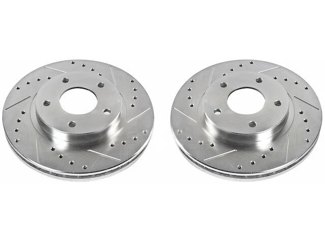 Front Brake Rotor Set Power Stop 22NRJZ46 for Nissan Maxima 1999 2000 2001 - Image 1 of 1