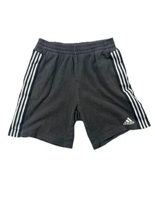 Adidas Essentials Men’s Grey 3‑Stripes Cotton Blend Athletic Shorts with Pockets - Picture 1 of 8