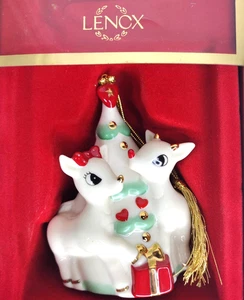 Lenox Rudolph Red Nose Reindeer w Clarice Christmas Ornament 3rd is Series 2003 - Picture 1 of 9
