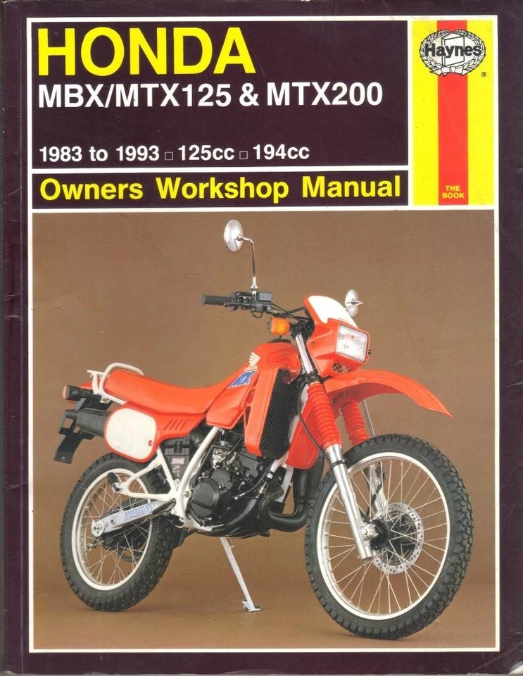 HONDA MTX125,MTX200,MBX125 HAYNES MANUAL DE TALLER 1983-1993 Foto 1 de 1