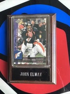 John Elway Broncos quarterback framed football card - Picture 1 of 4