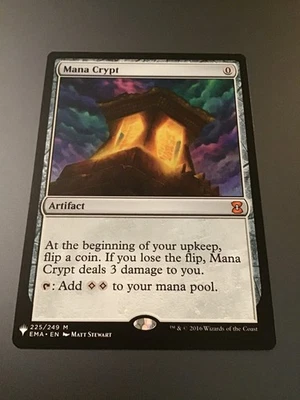 MTG The List Reprints Eternal Masters #225 Mana Crypt NM - Image 1 of 2