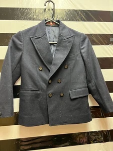 Kids "Blasier"navy blue double breasted jacket. Size 6. Prev. Owned - Picture 1 of 2