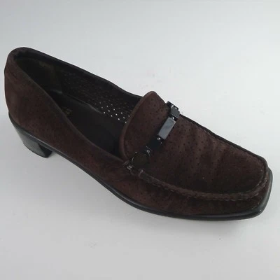 Женские замшевые мокасины без шнурков Stuart Weitzman, коричневые, размер 6,5 M - Изображение 1 из 4
