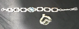 Lot of two UNOde50 Silver plated bracelet and heart ring - Picture 1 of 8
