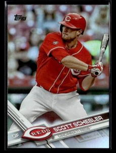 2017 Topps #310 Scott Schebler Rainbow Foil Card Cincinnati Reds - Picture 1 of 2