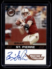 2003 Press Pass Autographs Bronze Brian St. Pierre Auto Boston College Eagles
