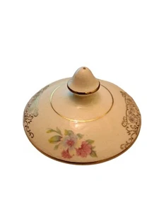 1946 Paden City Pottery Gold Lynn Pattern Sugar Bowl Lid Only - Picture 1 of 3