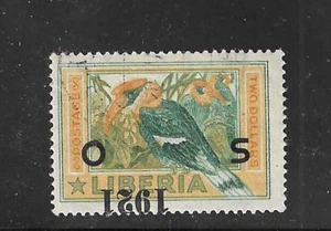 Liberia 1921, $2.00 bird official, 1921 is INVERTED used #O139 - Picture 1 of 1