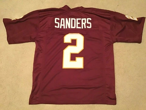 UNSIGNED CUSTOM Sewn Stitched Deion Sanders Florida State Jersey - M, L, XL, 2XL Cover