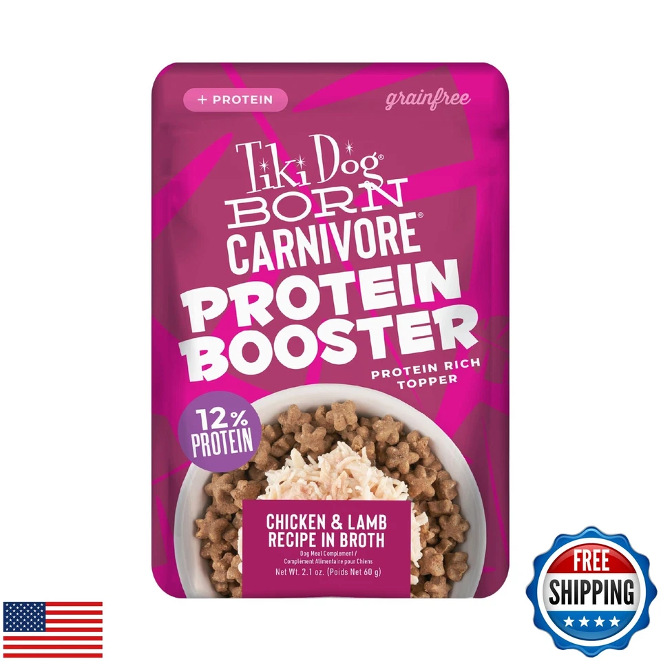 Tiki Dog Born Carnivore Protein Booster Dog Food Topper, Chicken and Lamb Rec - Image 1 of 4